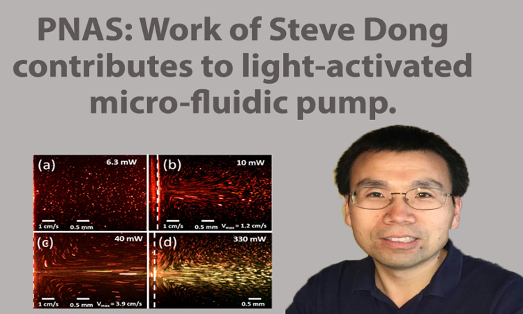 PNAS: Work of Steve Dong contributes to light-activated micro-fluidic pump